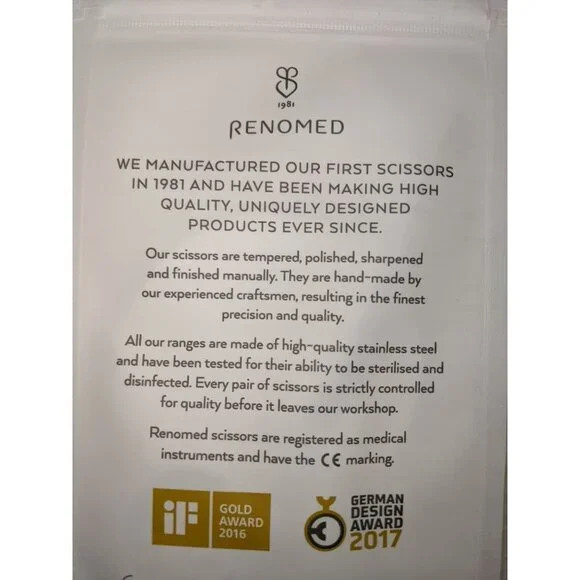 Renomed mustache and beard/fly tying trimming scissors - Picture 5 of 5